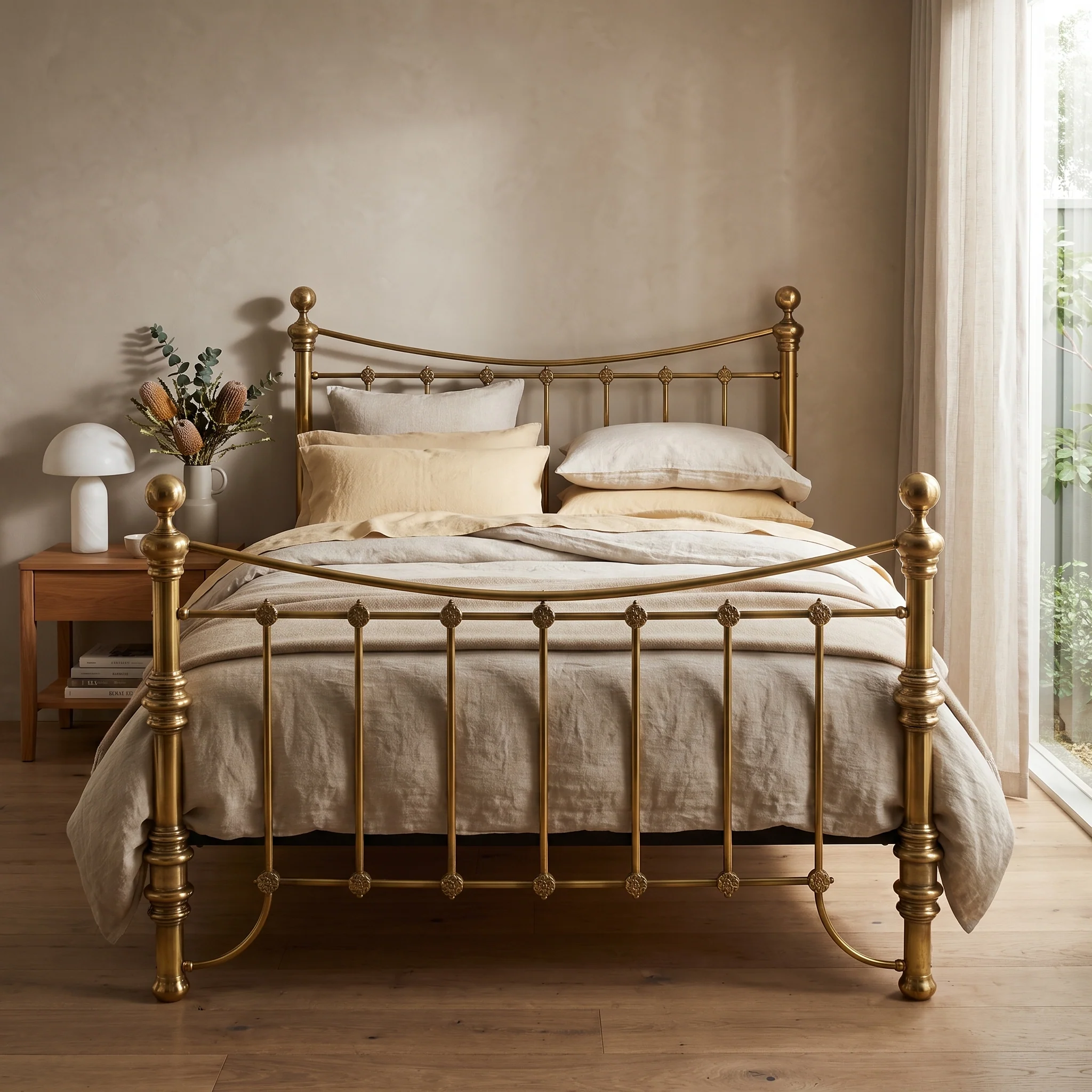 Arrino Brass Bed Frame - Image 3