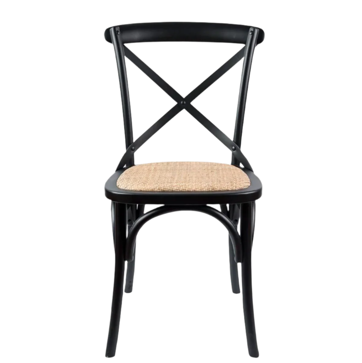 Rattan Dining Chair Black