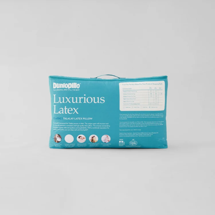 Luxurious Latex Classic Medium Profile & Feel Pillow - Image 10