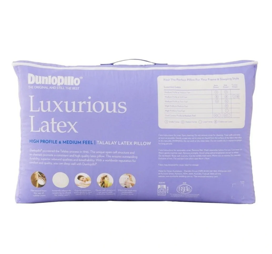 Luxurious Latex High Profile & Medium Feel Pillow - Image 2