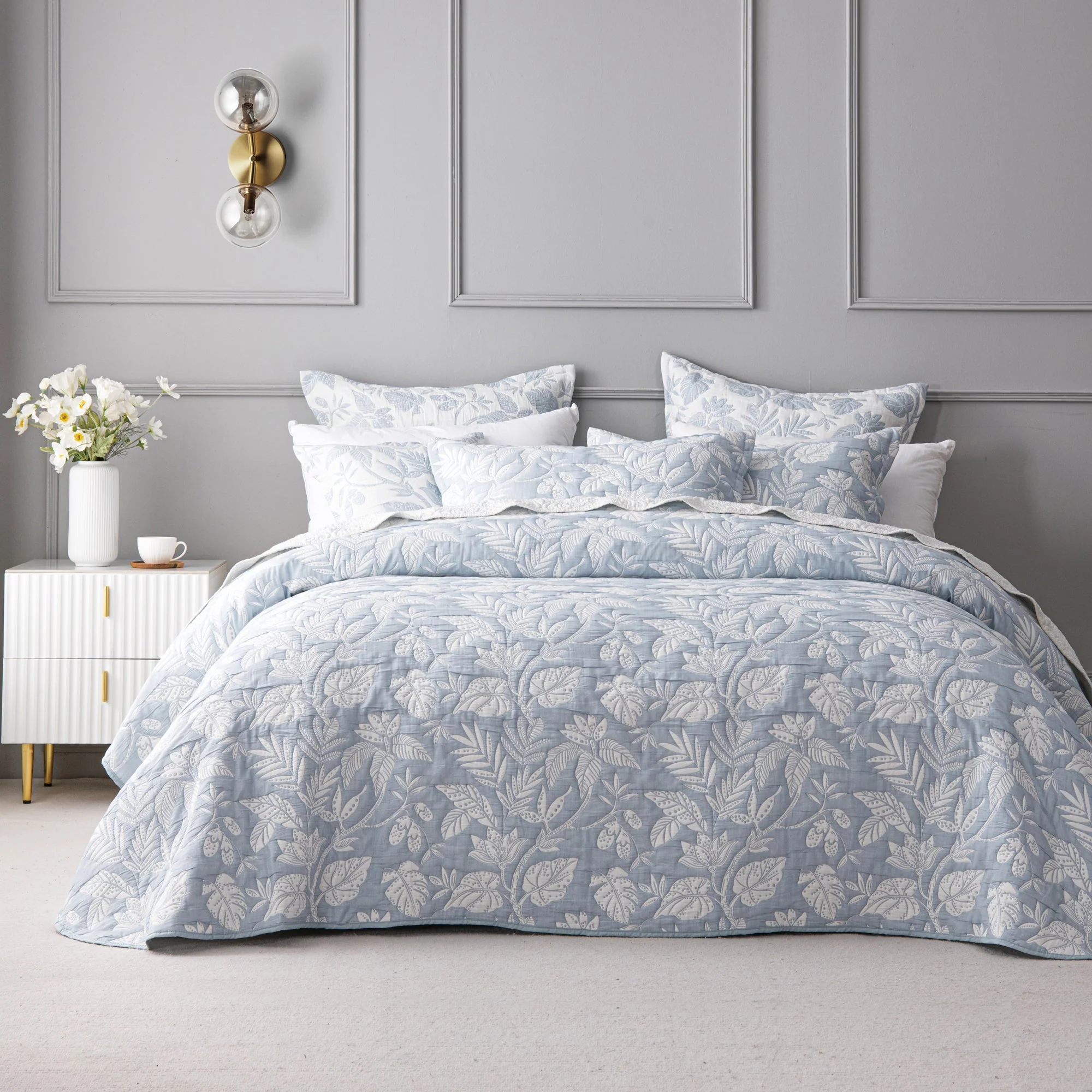 Laurieton Bedspread Set Blue
