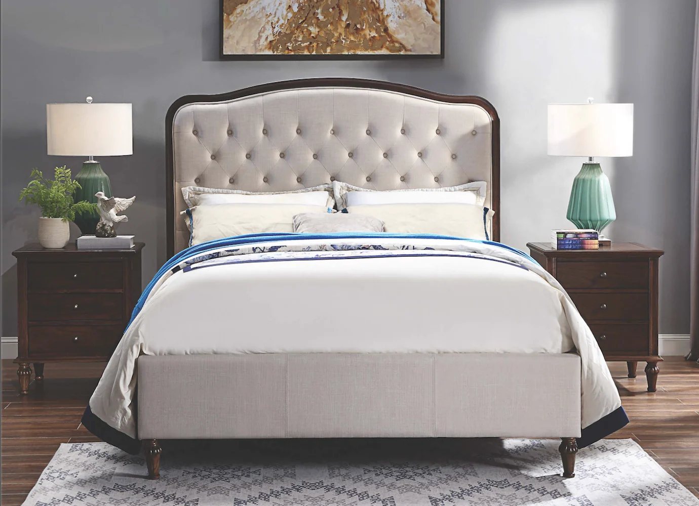 Magnolia Upholstered Bed with Storage Option - Image 2