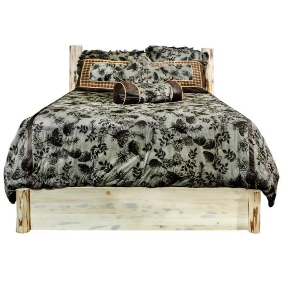 Montana Wood Bed Frame Low Foot With Drawers - Image 2